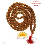 Mansha Puran 3 Mukhi Rudraksha Mala