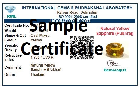 Mansha Puran Yellow Sapphire Pukhraj Energized Gemstone Panchadhatu Pendant Natural AAA Quality - Image 2