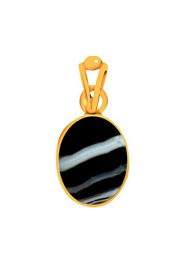 Black Chalcedony (Sulemani Hakik) Pendant