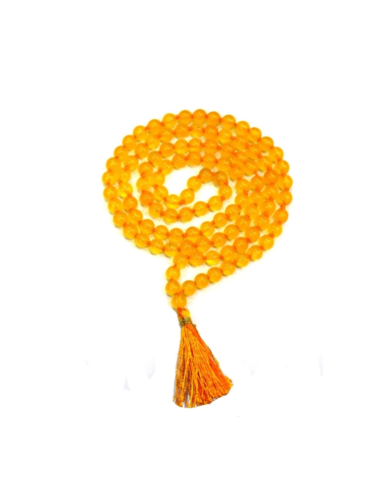 Yellow Agate Mala