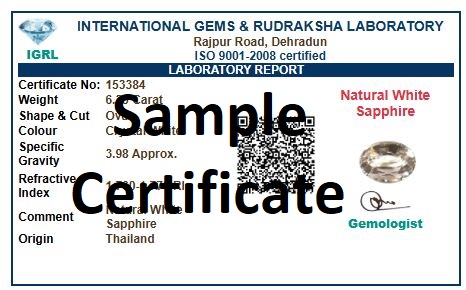 Mansha Puran Natural White Sapphire Loose Gemstone Safed Pukhraj Venus Shukra Stone AAA Quality - Image 2