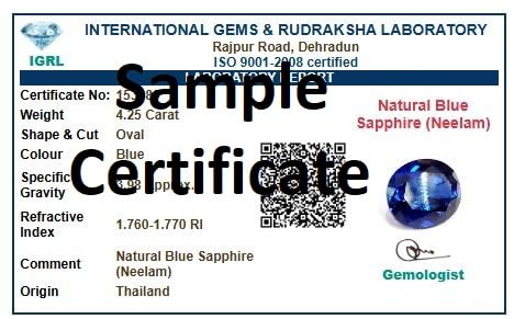 Natural Blue Sapphire Neelam Gemstone Energized Panchdhatu Ring For Women - Image 2