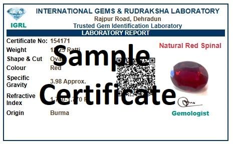Natural Red Spinel Gemston Panchdhatu Plain Ring for Men and Women - Image 2