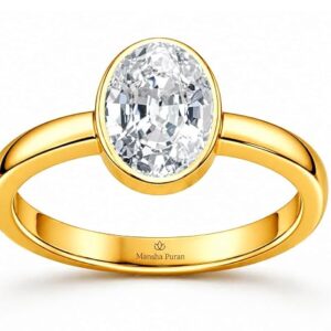Natural White Sapphire Safed Pukhraj Gemstone Energized Panchdhatu Ring For Men and Women