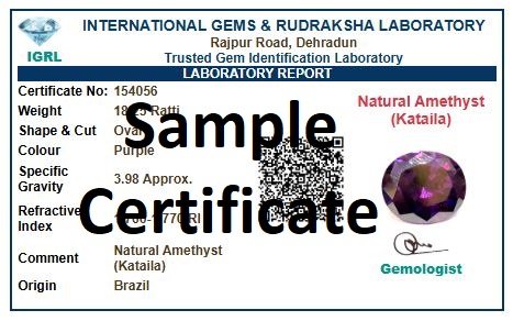Divya Shakti Amethyst Kataila Energized Gemstone Silver Pendant Natural AAA Quality - Image 2