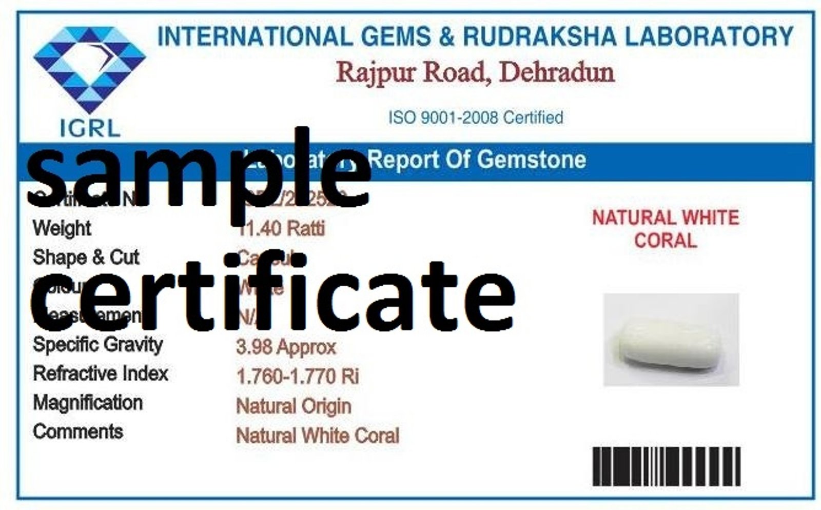 Divya Shakti Italian White Coral White Munga Energized Gemstone Panchadhatu Pendant Natural AAA Quality - Image 2