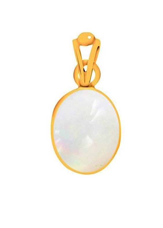 Divya Shakti Opal White Opal Energized Gemstone Panchadhatu Pendant Natural AAA Quality