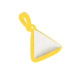 Divya Shakti Triangle White Coral White Munga Energized Gemstone Panchadhatu Pendant Natural AAA Quality